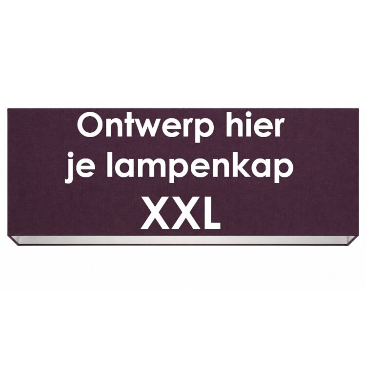 Rechthoekige lampenkap op maat Milano XXL - Handgemaakt in Nederland