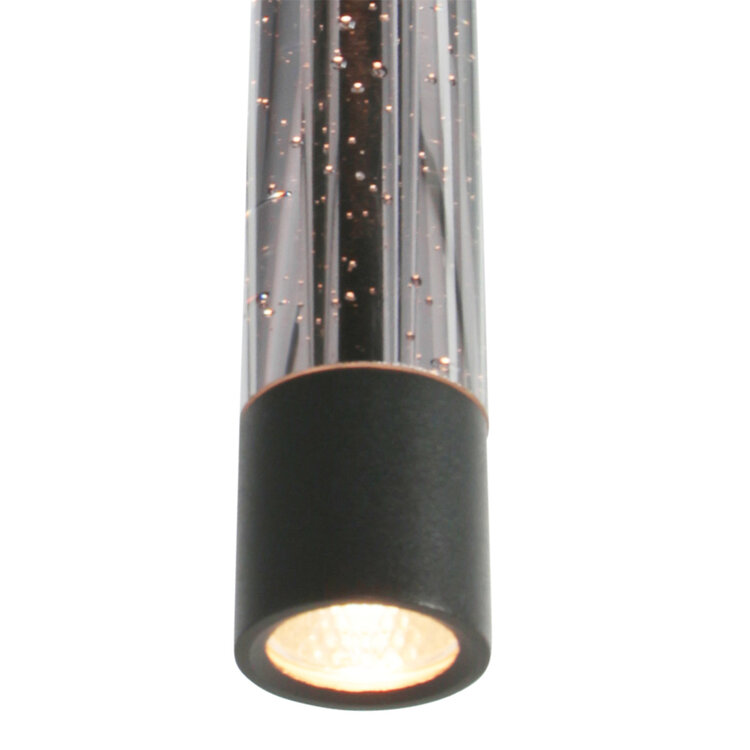 Steinhauer Hanglamp Alisio Zwart 5-lichts Cable Lift & Dim to Warm