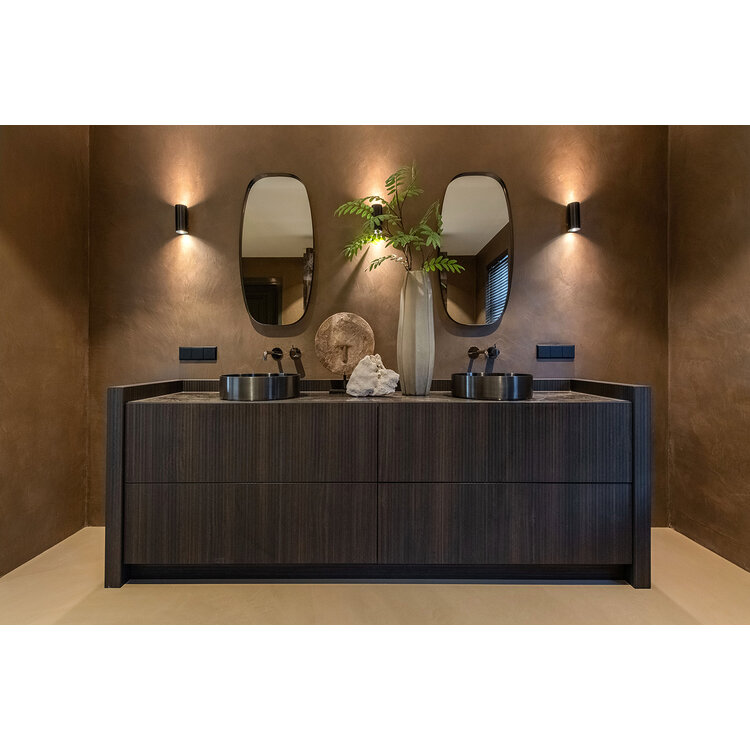 Artdelight Wandlamp Roulo 2 Antiek Brons GU10 Up & Downlight