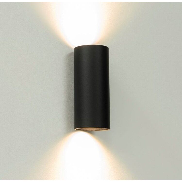 Artdelight Wandlamp Roulo 2  Zwart GU10 Up & Downlight