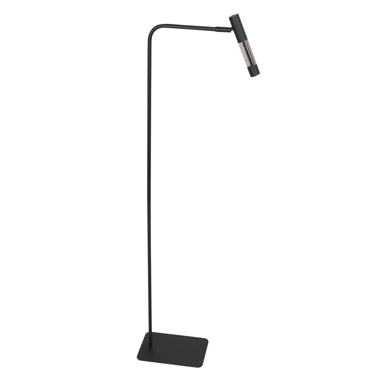 Steinhauer Vloerlamp Alisio Zwart 1-lichts Verstelbaar met Pushdimmer & Dim to Warm