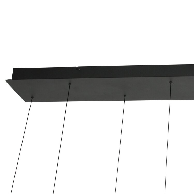 Steinhauer Hanglamp Alisio Messing 8-lichts 120 cm Plafondbalk met Cable Lift & Dim to Warm