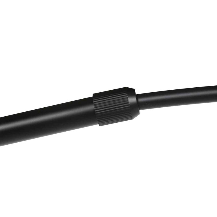 Steinhauer Ringlux booglamp zwart met dimbare LED en verstelbare boog