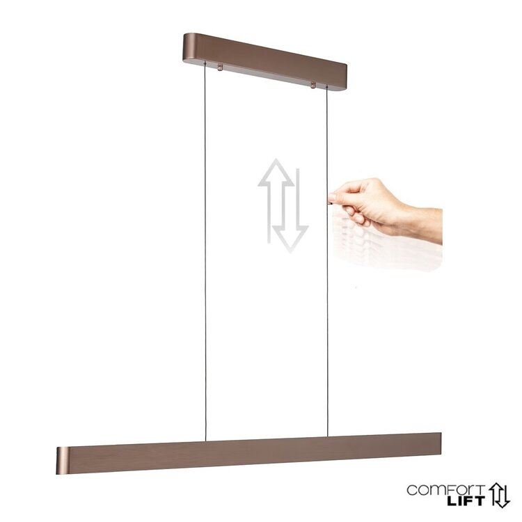 Highlight Hanglamp Quinn Up & Down 118cm Choco