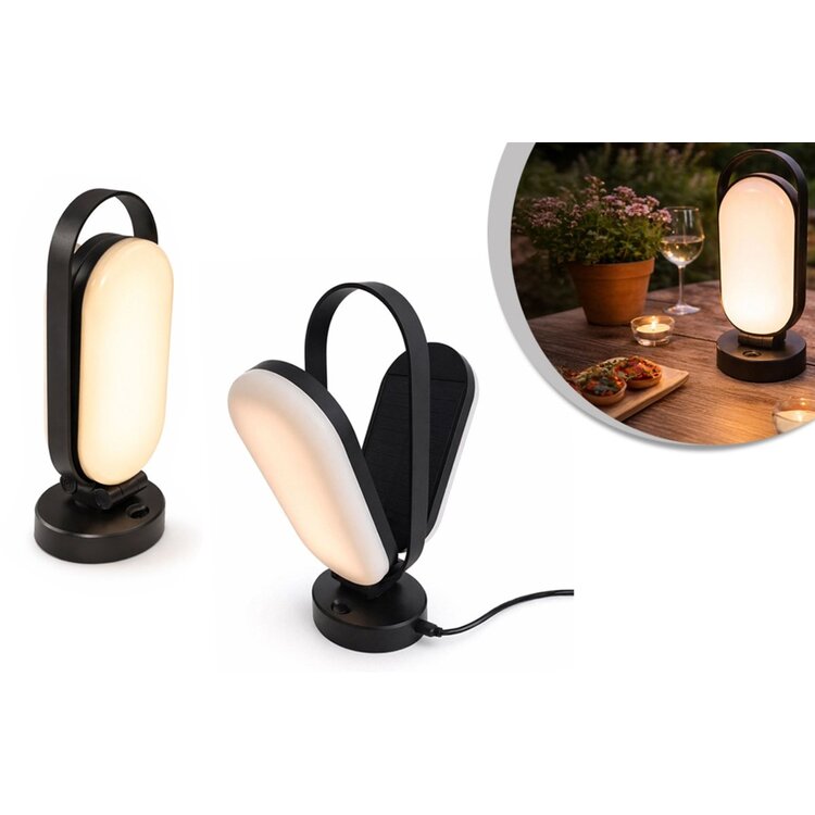 Flinq Oplaadbare Solar/USB Tafellamp PineGlow Outdoor