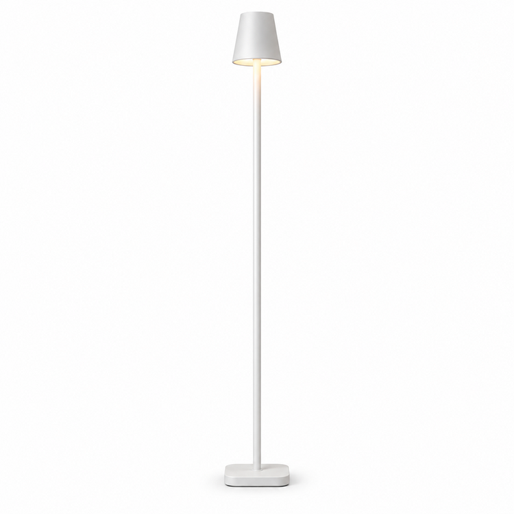 Oplaadbare Vloerlamp Lume Wit Dimbaar & 3 Lichtkleuren