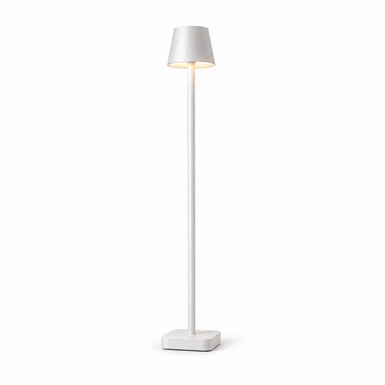 Oplaadbare Vloerlamp Lume Wit Dimbaar & 3 Lichtkleuren