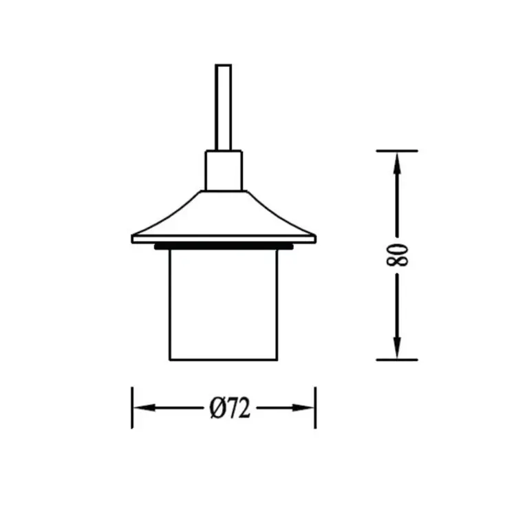Artdelight Snoerpendel Skytell Champagne E27 150cm