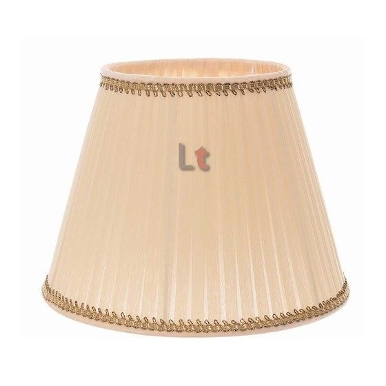 Plooikap Klassiek Creme Zalm Linda 40cm Plooikap Klassiek Creme Zalm Linda 40cm