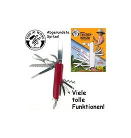 Kids at work Pocket knife red handle