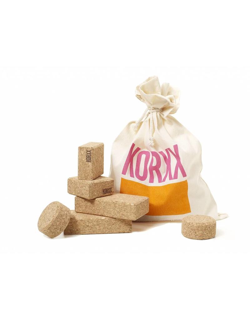 KORXX Baby Set kurken bouwblokken – 10 naturel