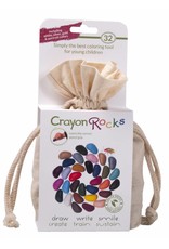 Crayon Rocks Thirty-two (32) crayons of soywax in spring, summer, autumn and winter colors in a cotton muslin bag