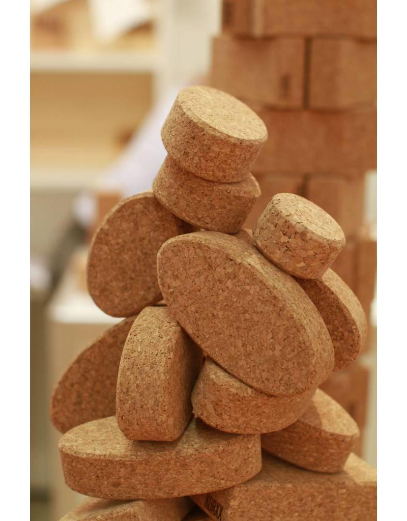 Korxx Kuller Starter - 20 ovale bouwstenen in opbergzak