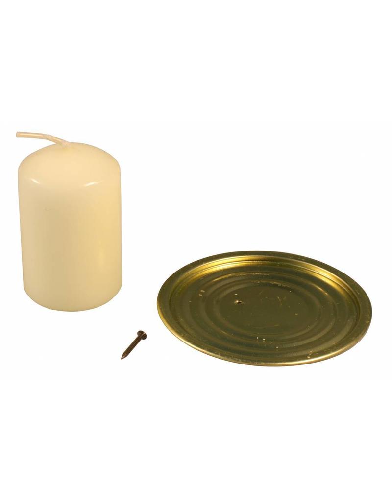 Kids at work Purchase tins for DIY tin lantern