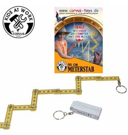 Kids at work Keychain ruler