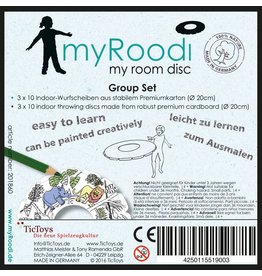 TicToys myRoodi throwing-disc group set – 30 pieces