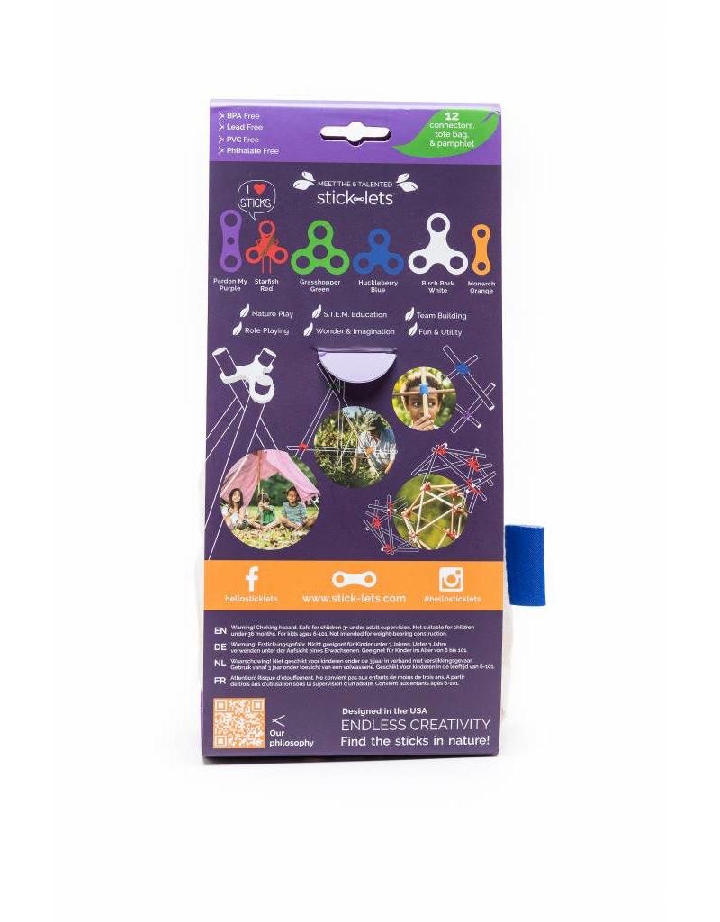 Stick-lets Dodeka Fort Set with 12 flexible connectors