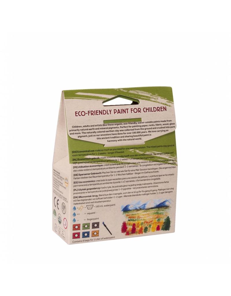 Natural Earth Paint Children's Earth Paint Kit Discovery voor een liter natuurlijke kinderverf