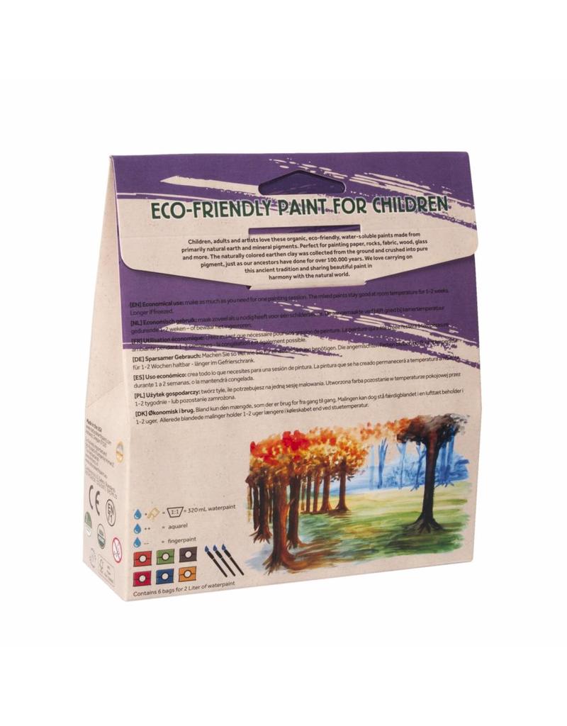 Natural Earth Paint Children's Earth Paint Kit Experience - 2 liters of ecofriendly paint for children