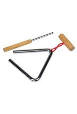 Voggenreiter Voggenreiter metal triangle with wooden handle — 10 cm