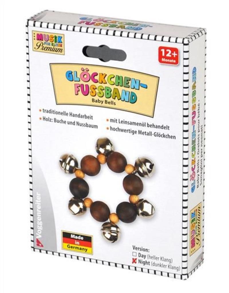 Voggenreiter Voetband met bellen van walnoothout