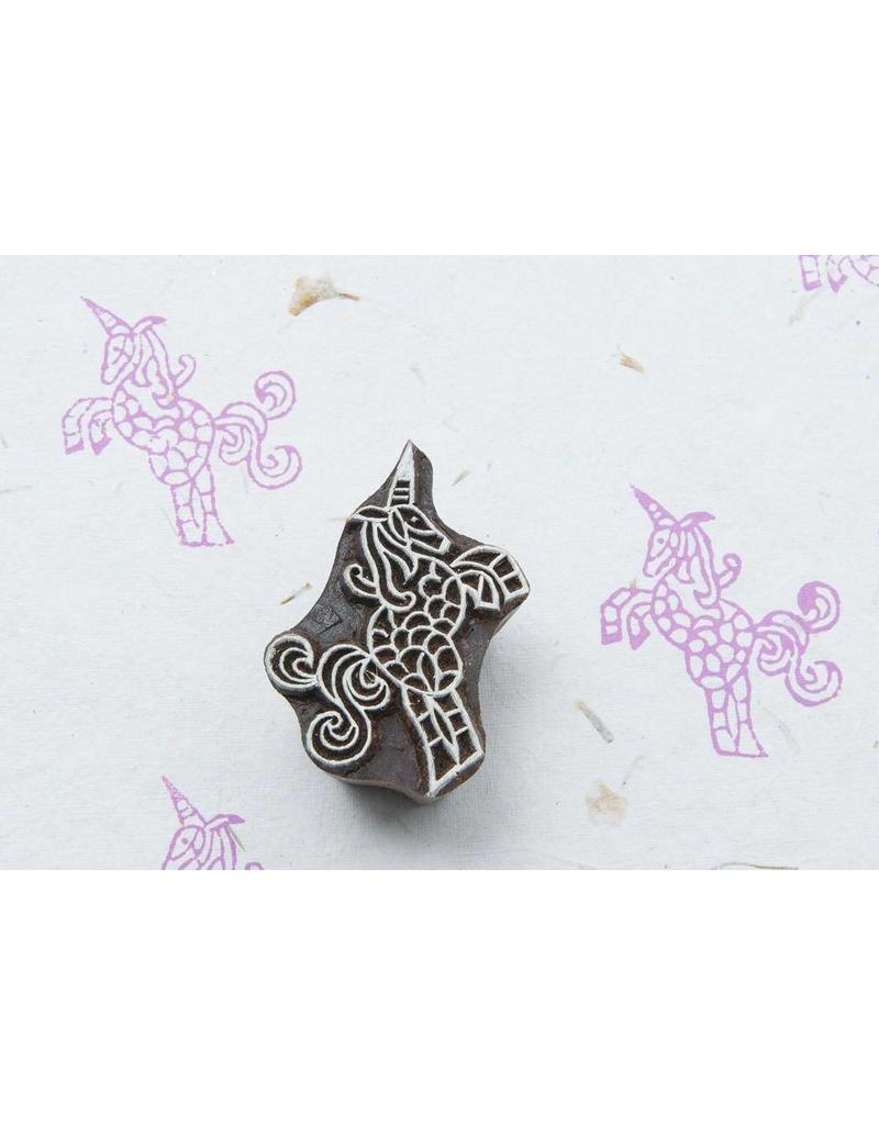 Blockwallah Block stamp  beautiful Unicorn