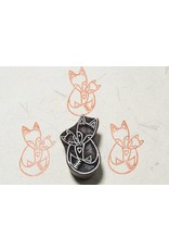 Blockwallah Block stamp Foxy family 194