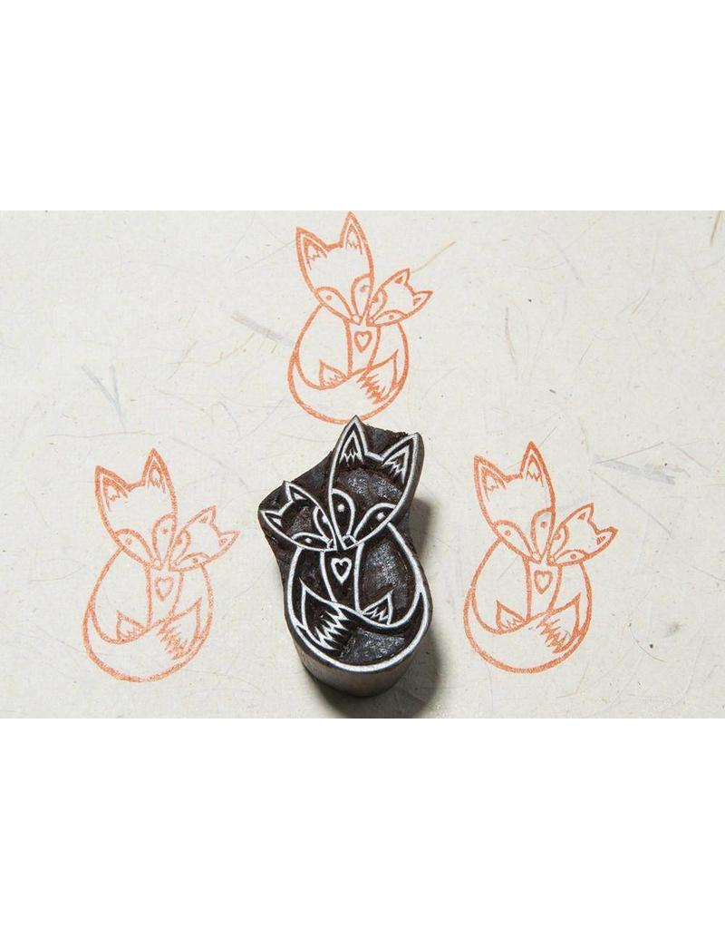 Blockwallah Block stamp Foxy family 194