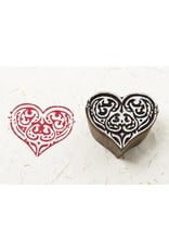 Blockwallah Block stamp  Tribal Heart