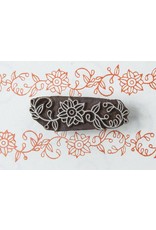 Blockwallah Block stamp  Floral border