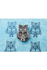 Blockwallah Block stamp  Exotic Owl