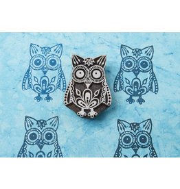 Blockwallah Block stamp  Exotic Owl