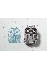 Blockwallah Block stamp  Curious Owl 011