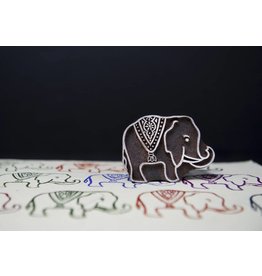 Blockwallah Blokstempel Koninklijke Olifant