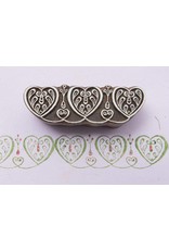 Blockwallah Blokstempel Border hearts