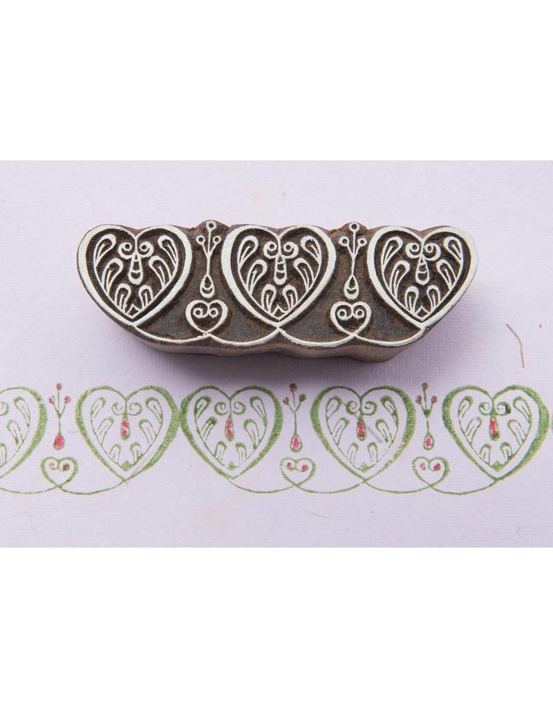 Blockwallah Block stamp Border hearts