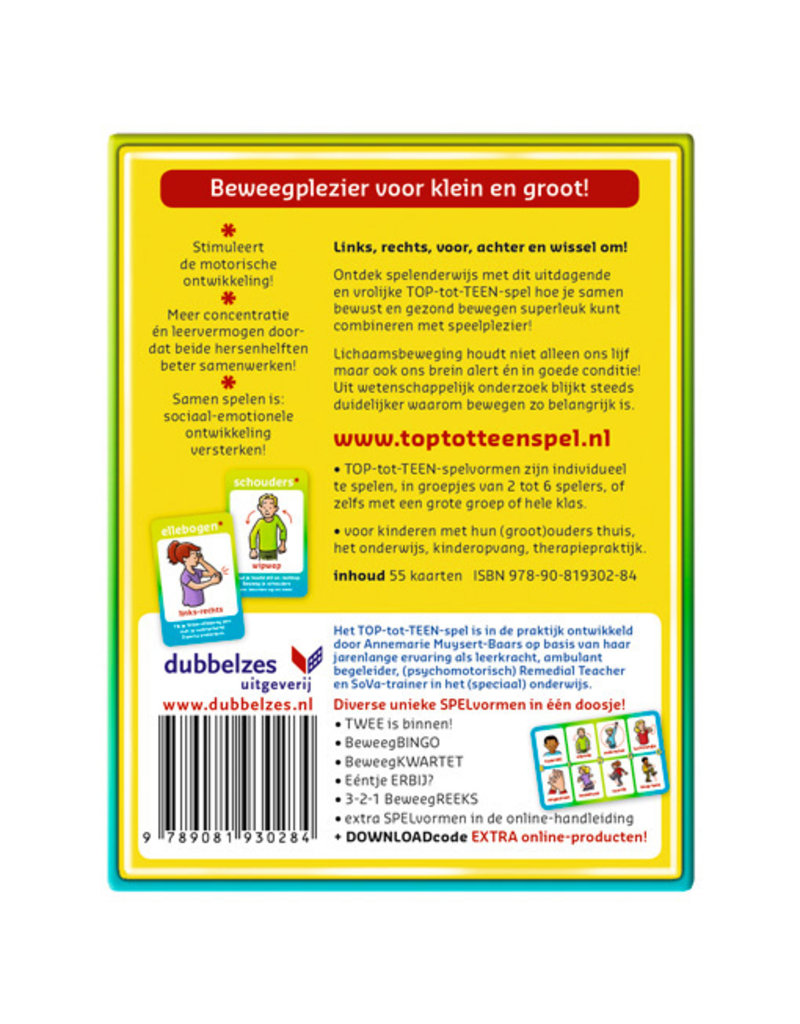 Uitgeverij Briljant Top tot Teen beweegspel