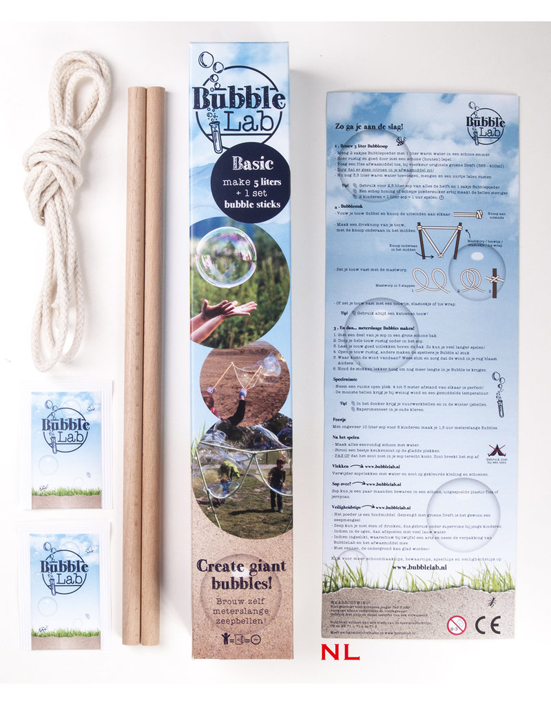 BubbleLab Basic for 5 litres of bubble solution and one wand