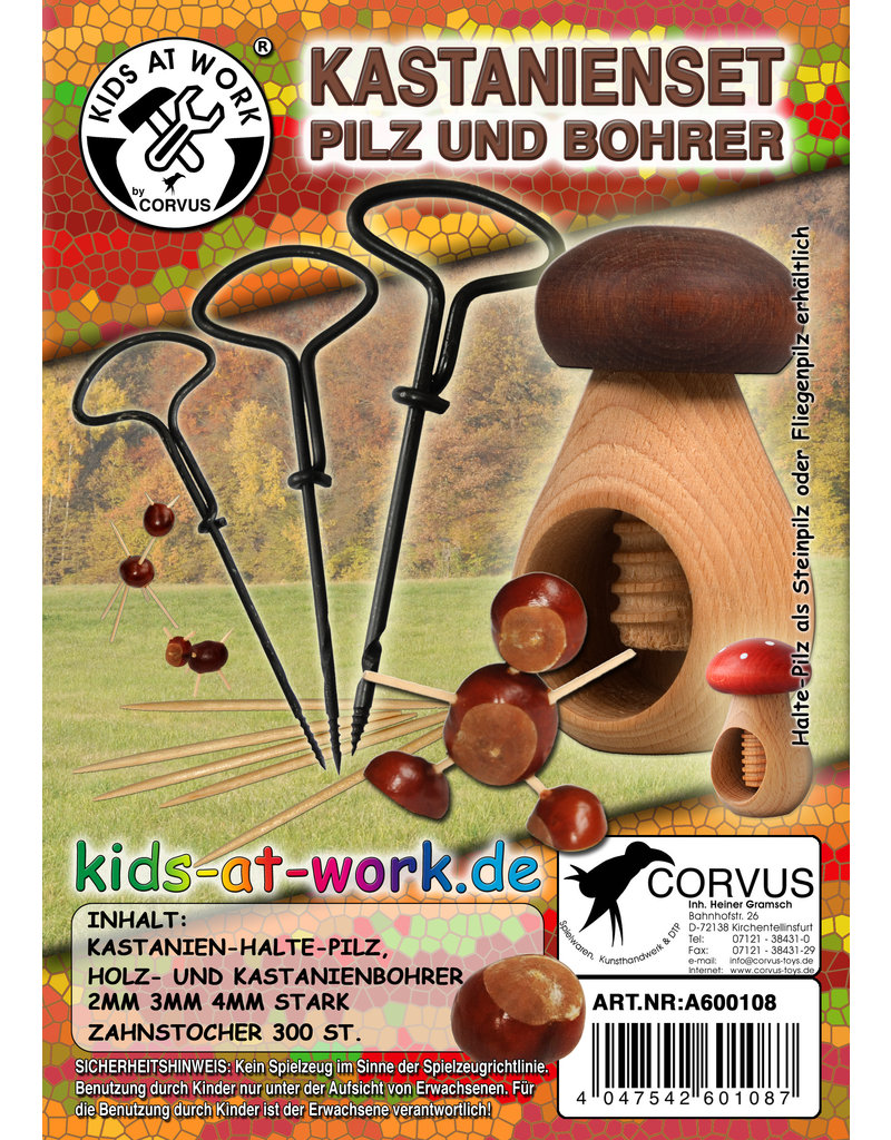 Kids at Work Chestnut craft set