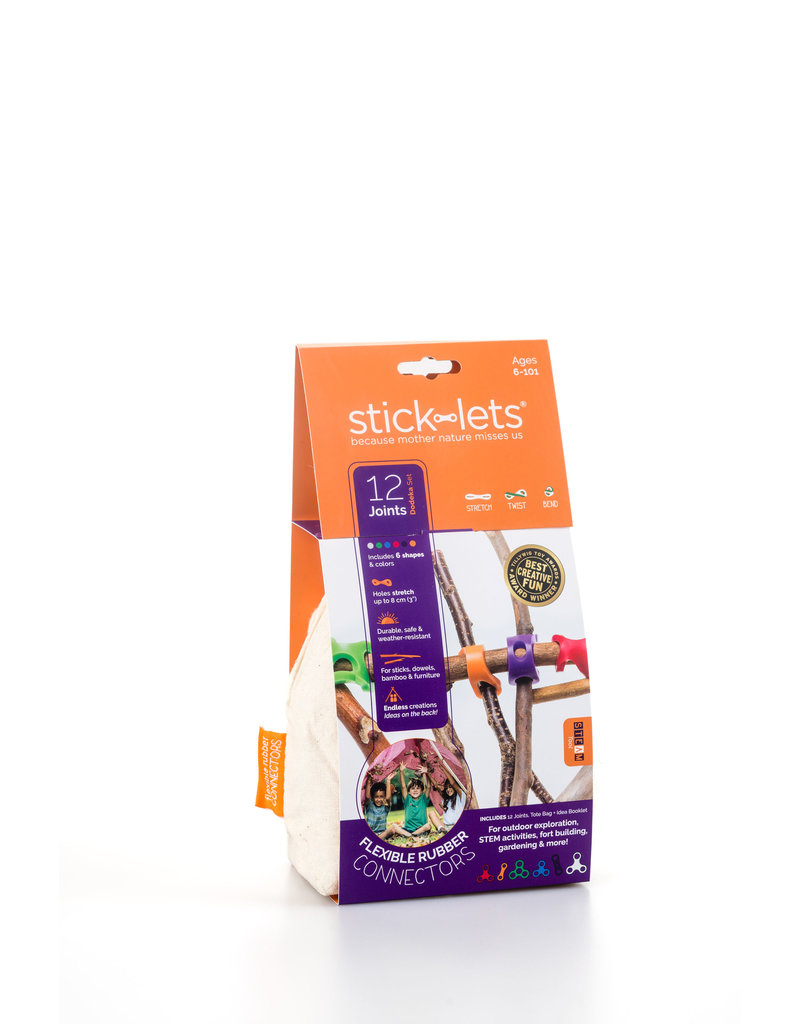 Stick-lets Dodeka Fort Set with 12 flexible connectors