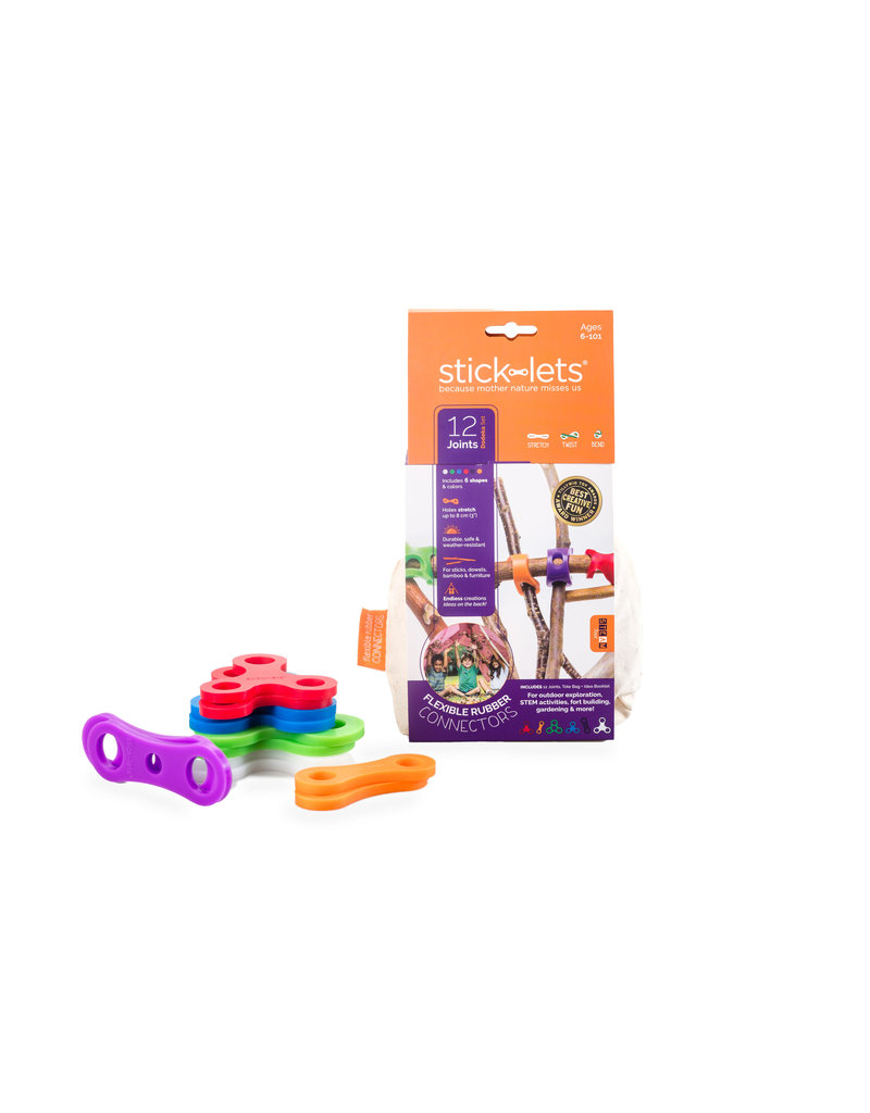 Stick-lets Dodeka Fort Set with 12 flexible connectors