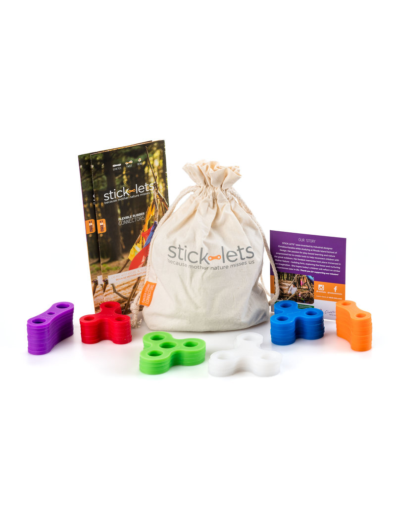 Stick-lets Playdate Set met 36 flexibele verbindingsstukken