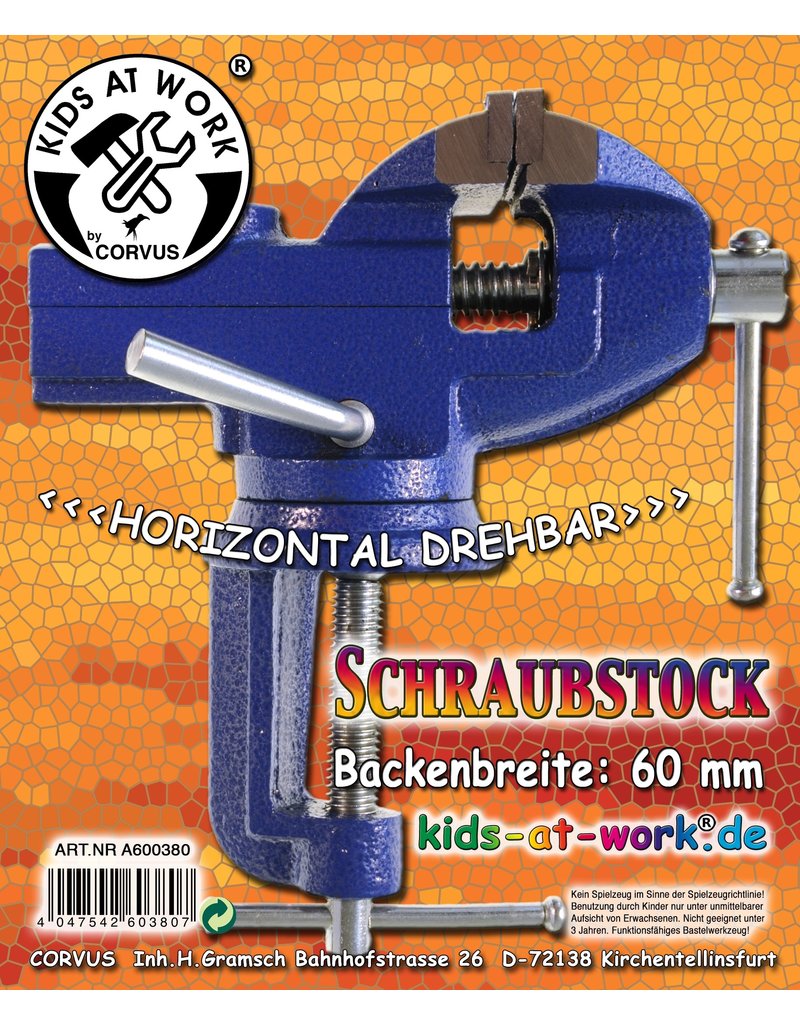 Kids at work bankschroef groot 60 mm