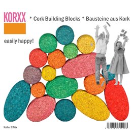KORXX Kuller Mix C cork blocks – 20 coloured