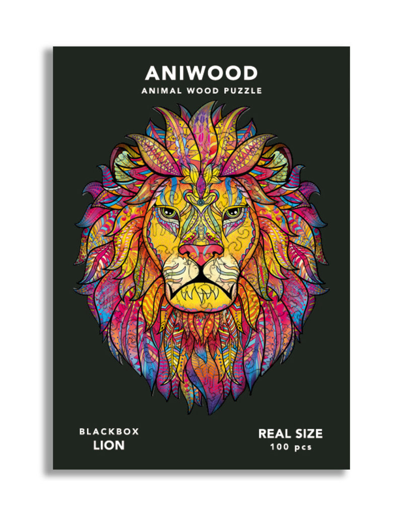 Aniwood Houten puzzel leeuw small