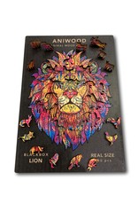Aniwood Wooden puzzle lion small