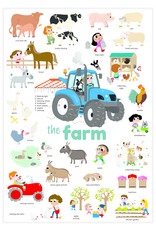 Poppik Poppik stickerposter mini - Thema boerderij