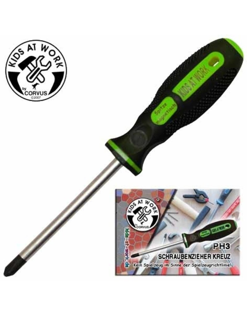 Kids at work Phillips screwdriver PH3