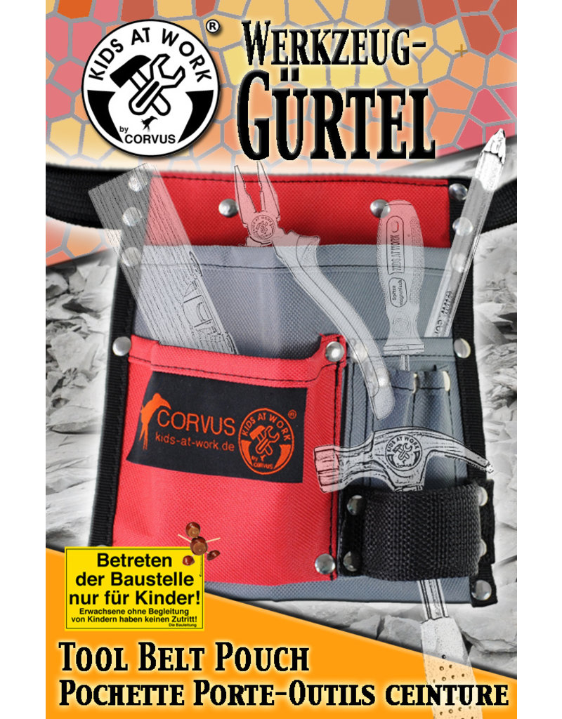 Kids at work Textile tool belt empty