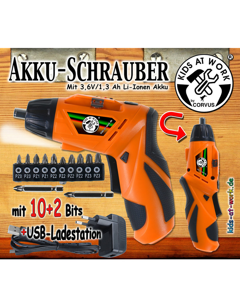 Kids at work Cordless adjustable drill